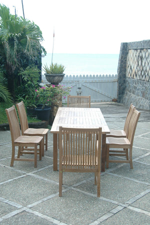 Bahama Chicago 7-Pieces Dining Set Chair B - The Charming Bench Company