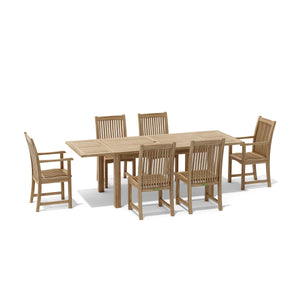 Bahama Chicago 7-Pieces Dining Set Chair B - The Charming Bench Company