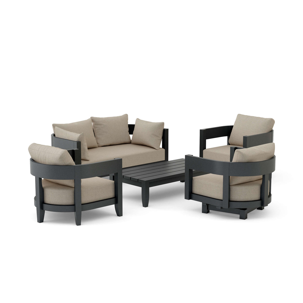 Coronado 5 Pieces Deep Seating Set - The Charming Bench Company