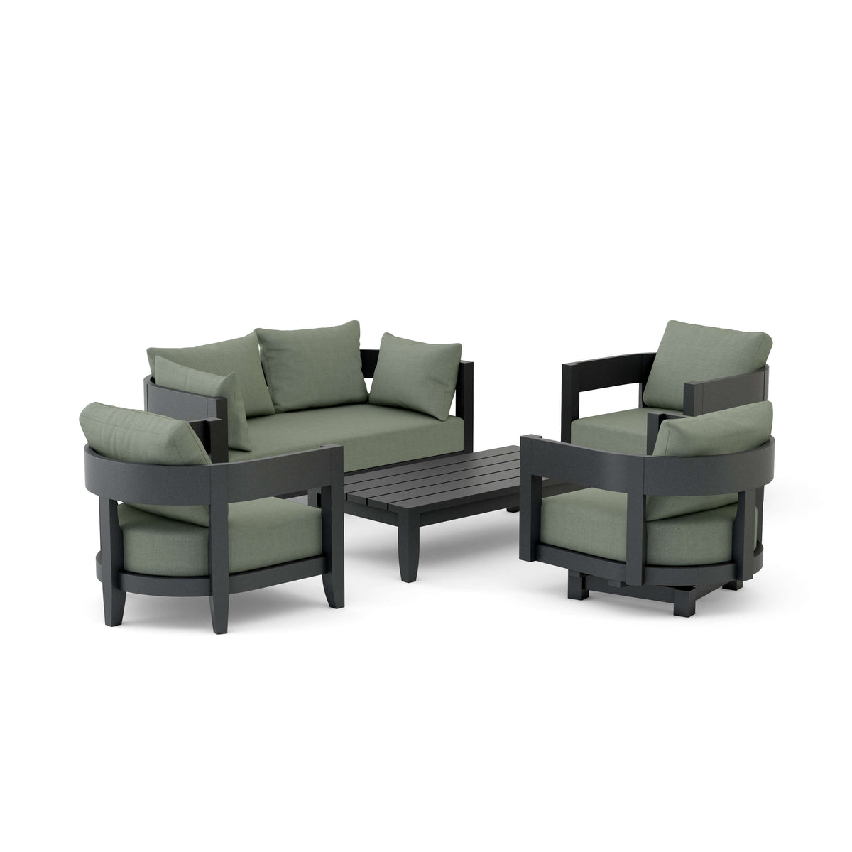 Coronado 5 Pieces Deep Seating Set - The Charming Bench Company