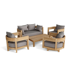 Coronado 5 Pieces Deep Seating Set - The Charming Bench Company