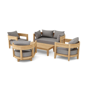 Coronado 5 Pieces Deep Seating Set - The Charming Bench Company
