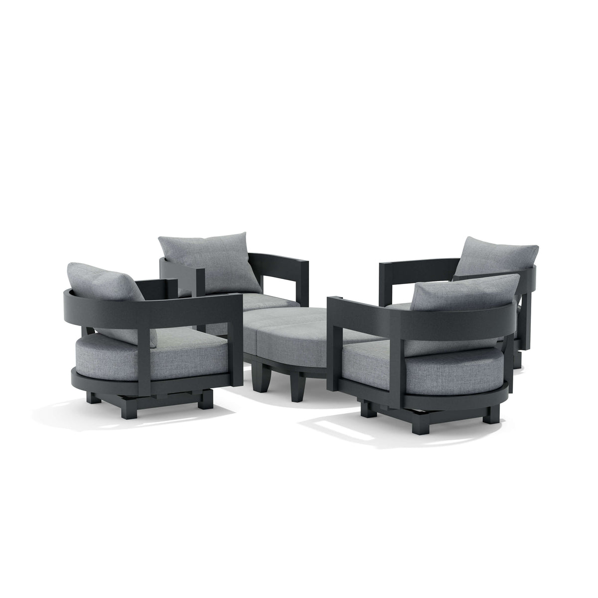 6-pc Coronado Aluminum Deep Seating Outdoor Furniture