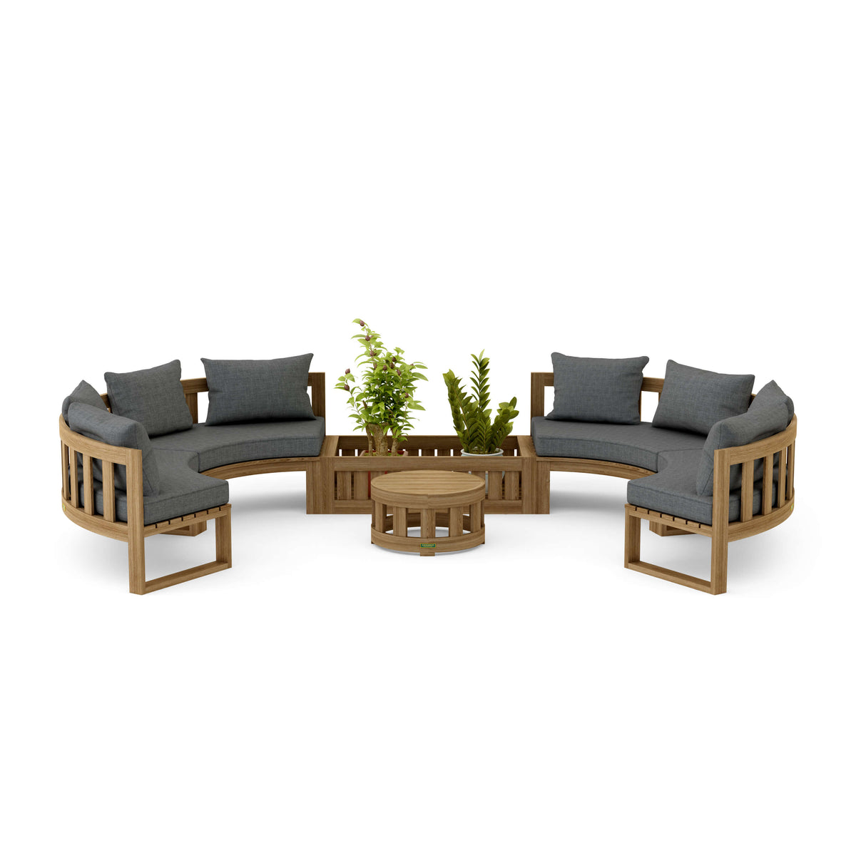 Circular Modular Deep Seating Set 1 - The Charming Bench Company