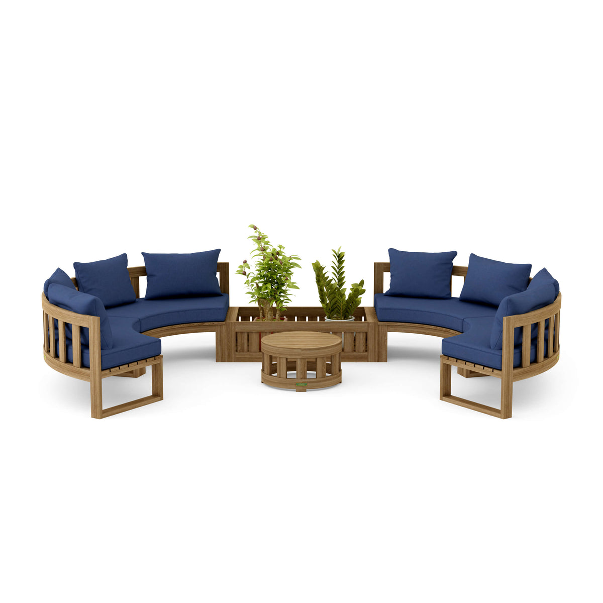 Circular Modular Deep Seating Set 1 - The Charming Bench Company