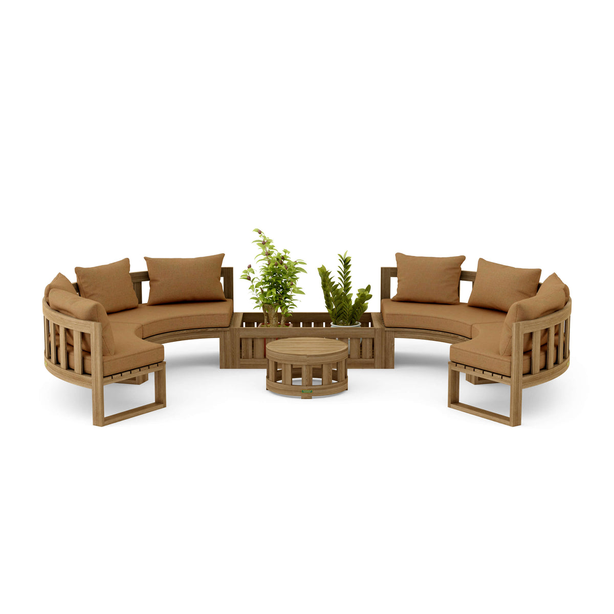 Circular Modular Deep Seating Set 1 - The Charming Bench Company