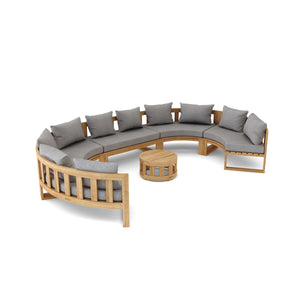 Circular Modular Deep Seating Set 3 - The Charming Bench Company
