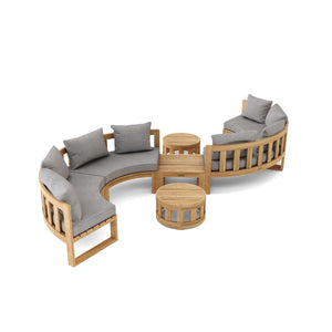 Circular Modular Deep Seating Set 4 - The Charming Bench Company