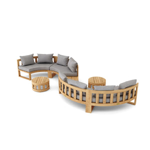 Circular Modular Deep Seating Set 4 - The Charming Bench Company