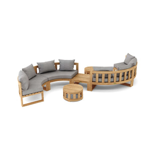 Circular Modular Deep Seating Set 4 - The Charming Bench Company