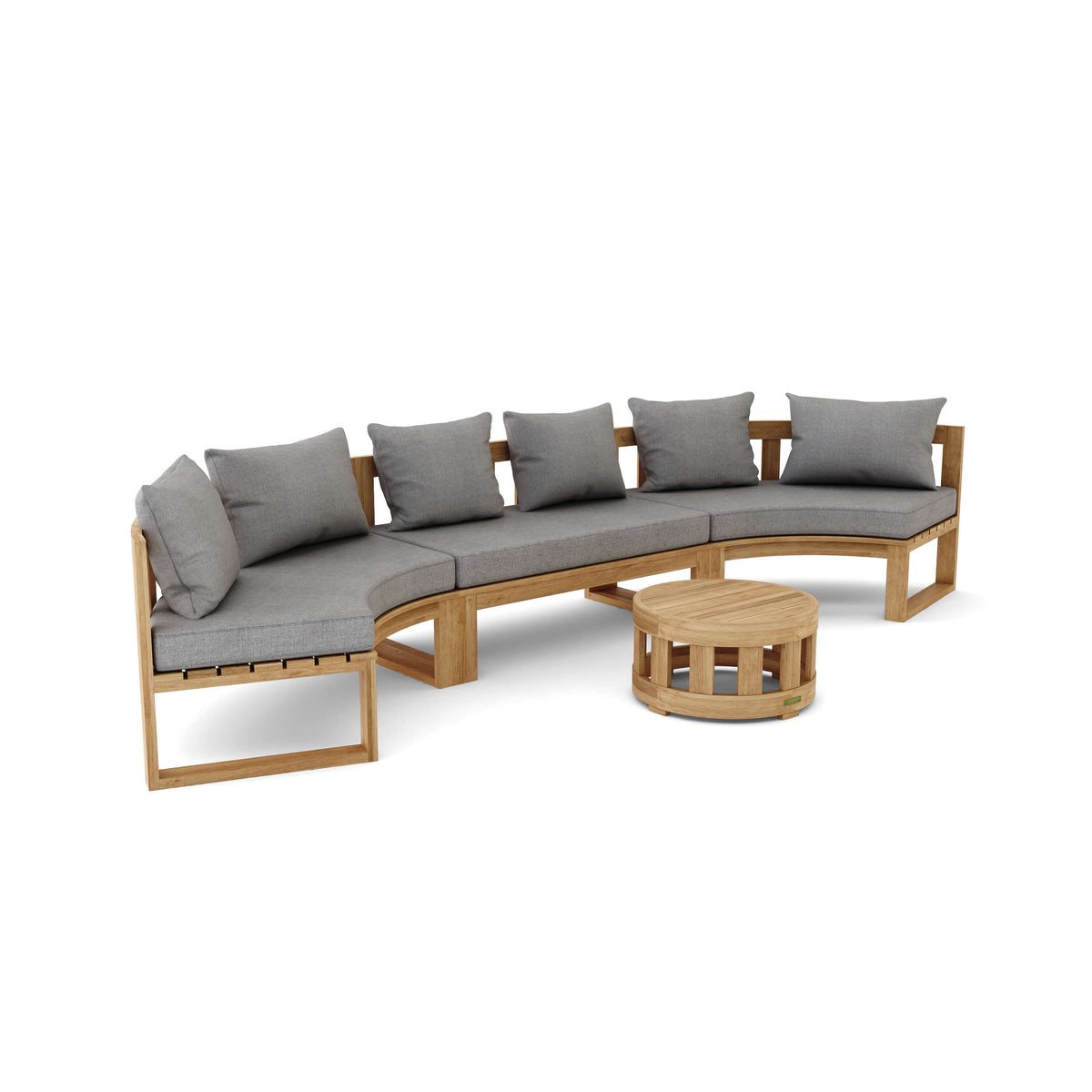 Circular Modular Deep Seating Set 5 - The Charming Bench Company