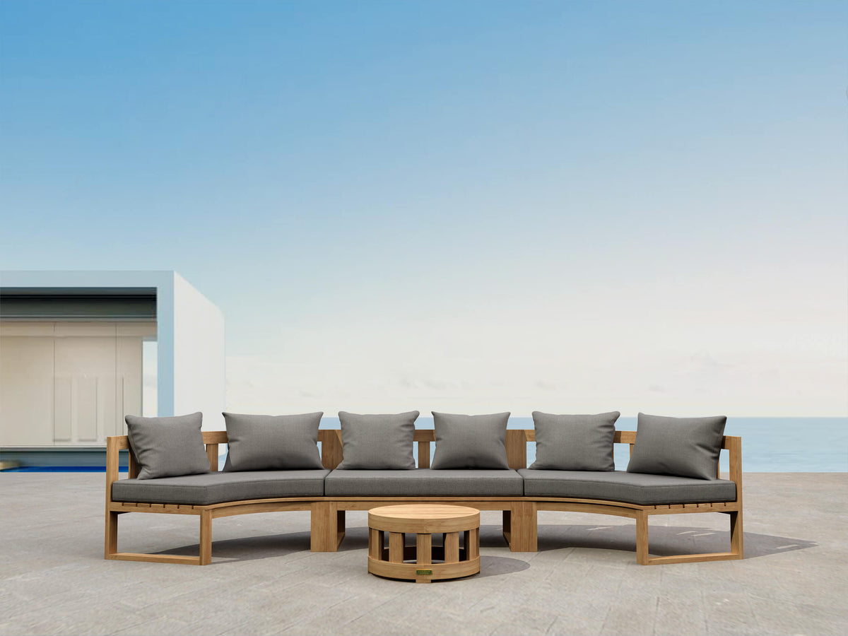 Circular Modular Deep Seating Set 5 - The Charming Bench Company