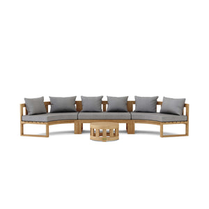 Circular Modular Deep Seating Set 5 - The Charming Bench Company