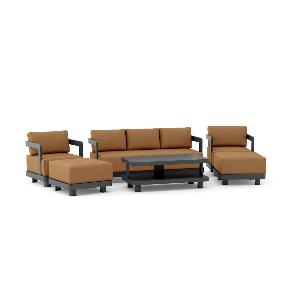Granada 6-Piece Deep Seating Set 2 - The Charming Bench Company