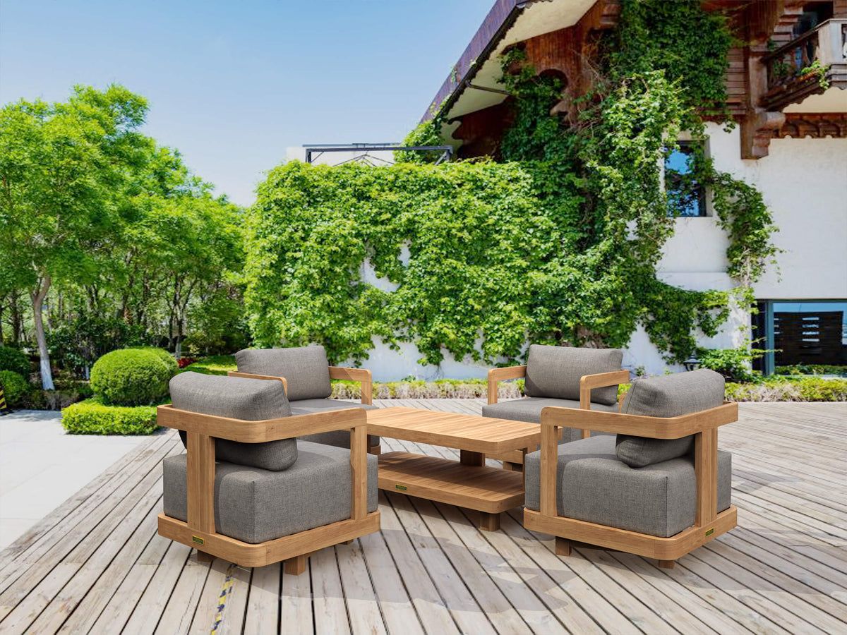 Granada 5-Piece Deep Seating Set - The Charming Bench Company
