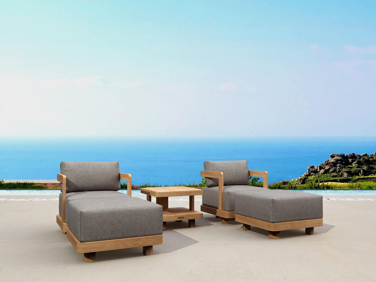 Granada 5-Piece Deep Seating Set 1 - The Charming Bench Company