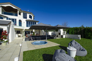 Shadowspec Unity™ Uno - Single Large Umbrella – Square or Octagon - The Charming Bench Company- Shadowspec Unity™ Duo - Two Large Umbrellas – Square or Octagon - The Charming Bench Company-Shadowspec Unity™ Quattro- Four Large Umbrellas – Square / Shadowspec Unity™ Trio - Three Large Umbrellas – Square-Single Large Umbrella