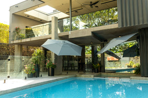 Shadowspec Retreat™ Wall Mounted Umbrella - The Charming Bench Company-Shadowspec Retreat™ Wall Mounted Umbrella