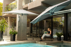Shadowspec Retreat™ Wall Mounted Umbrella - The Charming Bench Company-Shadowspec Retreat™ Wall Mounted Umbrella