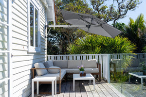 Shadowspec Retreat™ Wall Mounted Umbrella - The Charming Bench Company-Shadowspec Retreat™ Wall Mounted Umbrella