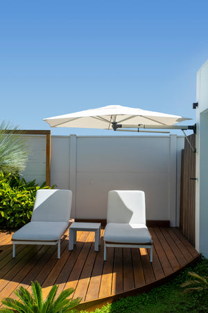 Shadowspec Retreat™ Wall Mounted Umbrella - The Charming Bench Company-Shadowspec Retreat™ Wall Mounted Umbrella