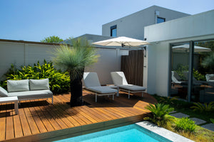 Shadowspec Retreat™ Wall Mounted Umbrella - The Charming Bench Company-Shadowspec Retreat™ Wall Mounted Umbrella