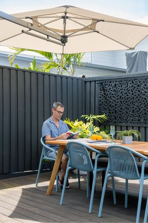 Shadowspec Retreat™ Wall Mounted Umbrella - The Charming Bench Company-Shadowspec Retreat™ Wall Mounted Umbrella