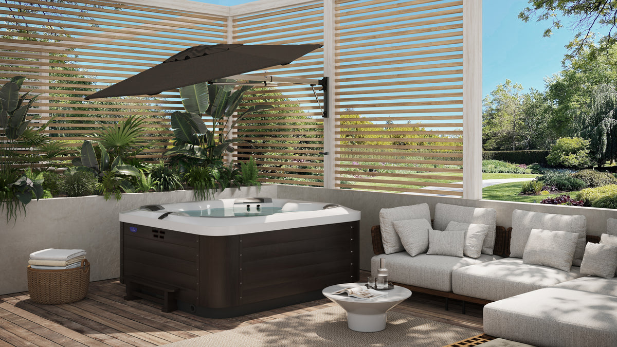 Shadowspec Retreat™ Wall Mounted Umbrella - The Charming Bench Company-Shadowspec Retreat™ Wall Mounted Umbrella
