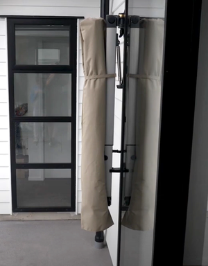 Shadowspec Retreat™ Wall Mounted Umbrella - The Charming Bench Company-Shadowspec Retreat™ Wall Mounted Umbrella