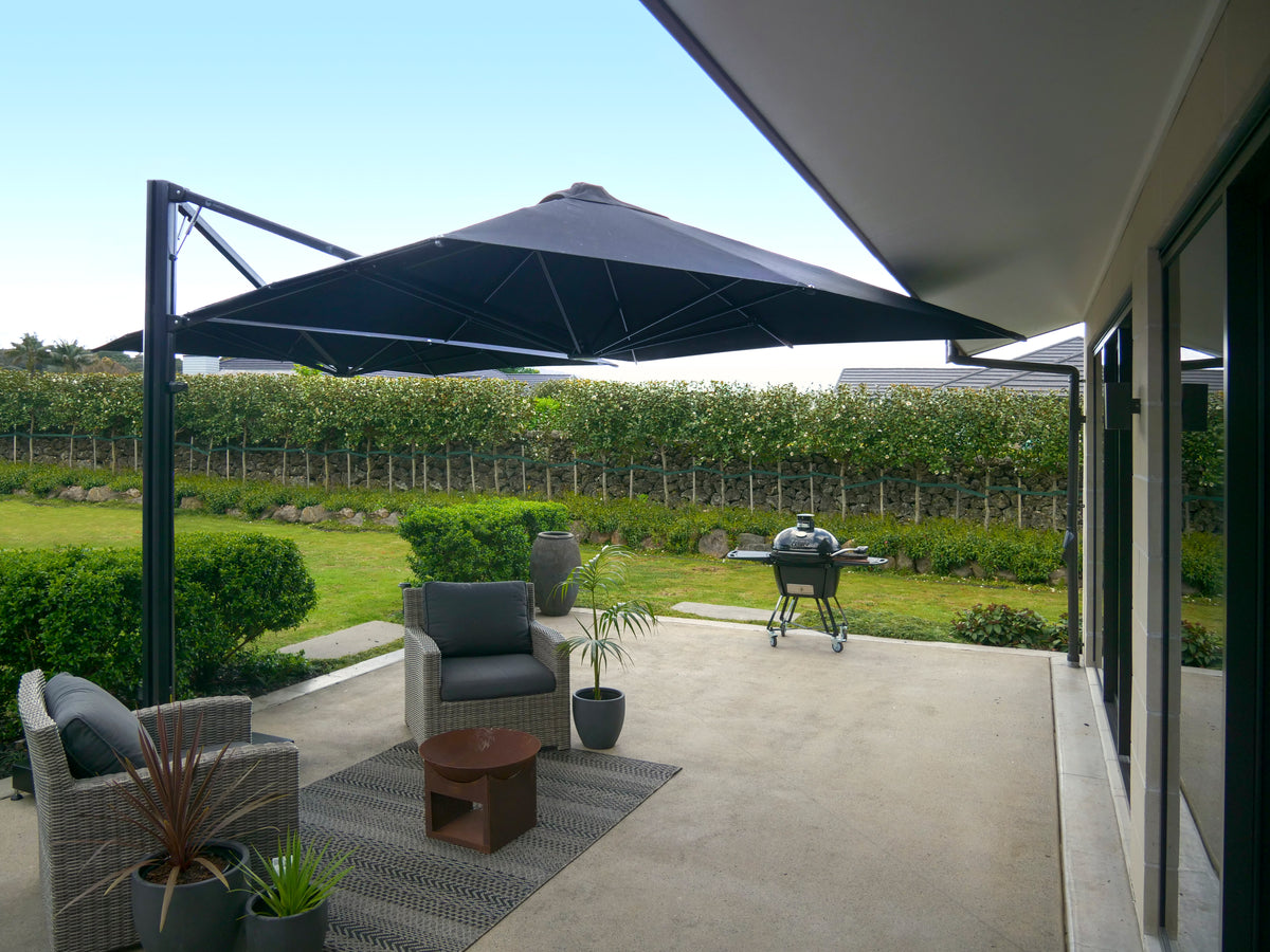 Shadowspec Unity™ Uno - Single Large Umbrella – Square or Octagon - The Charming Bench Company- Shadowspec Unity™ Duo - Two Large Umbrellas – Square or Octagon - The Charming Bench Company-Shadowspec Unity™ Quattro- Four Large Umbrellas – Square / Shadowspec Unity™ Trio - Three Large Umbrellas – Square-Single Large Umbrella