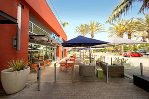 Shadowspec Unity™ Uno - Single Large Umbrella – Square or Octagon - The Charming Bench Company- Shadowspec Unity™ Duo - Two Large Umbrellas – Square or Octagon - The Charming Bench Company-Shadowspec Unity™ Quattro- Four Large Umbrellas – Square / Shadowspec Unity™ Trio - Three Large Umbrellas – Square-Single Large Umbrella