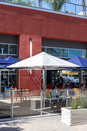 Shadowspec Unity™ Uno - Single Large Umbrella – Square or Octagon - The Charming Bench Company- Shadowspec Unity™ Duo - Two Large Umbrellas – Square or Octagon - The Charming Bench Company-Shadowspec Unity™ Quattro- Four Large Umbrellas – Square / Shadowspec Unity™ Trio - Three Large Umbrellas – Square-Single Large Umbrella