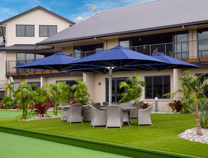 Shadowspec Unity™ Uno - Single Large Umbrella – Square or Octagon - The Charming Bench Company- Shadowspec Unity™ Duo - Two Large Umbrellas – Square or Octagon - The Charming Bench Company-Shadowspec Unity™ Quattro- Four Large Umbrellas – Square / Shadowspec Unity™ Trio - Three Large Umbrellas – Square-Single Large Umbrella