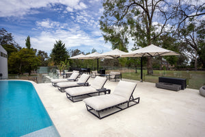 Shadowspec Unity™ Uno - Single Large Umbrella – Square or Octagon - The Charming Bench Company- Shadowspec Unity™ Duo - Two Large Umbrellas – Square or Octagon - The Charming Bench Company-Shadowspec Unity™ Quattro- Four Large Umbrellas – Square / Shadowspec Unity™ Trio - Three Large Umbrellas – Square-Single Large Umbrella