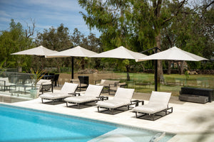 Shadowspec Unity™ Uno - Single Large Umbrella – Square or Octagon - The Charming Bench Company- Shadowspec Unity™ Duo - Two Large Umbrellas – Square or Octagon - The Charming Bench Company-Shadowspec Unity™ Quattro- Four Large Umbrellas – Square / Shadowspec Unity™ Trio - Three Large Umbrellas – Square-Single Large Umbrella