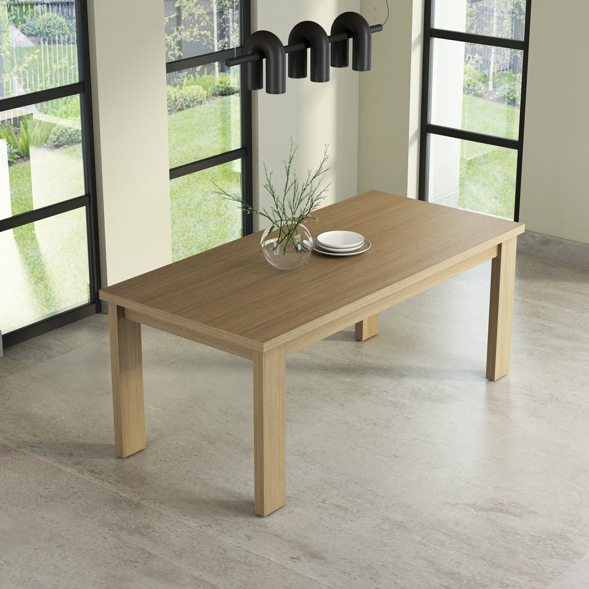 Brentford Dining Table - Light Brown - The Charming Bench Company