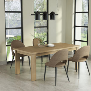 Brentford Dining Table - Light Brown - The Charming Bench Company