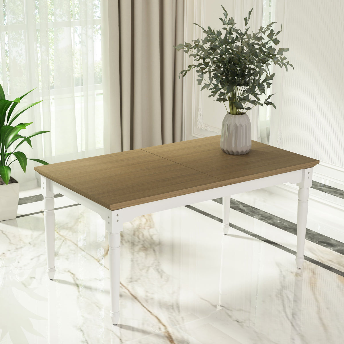 Chenon Extension Dining Table - The Charming Bench Company