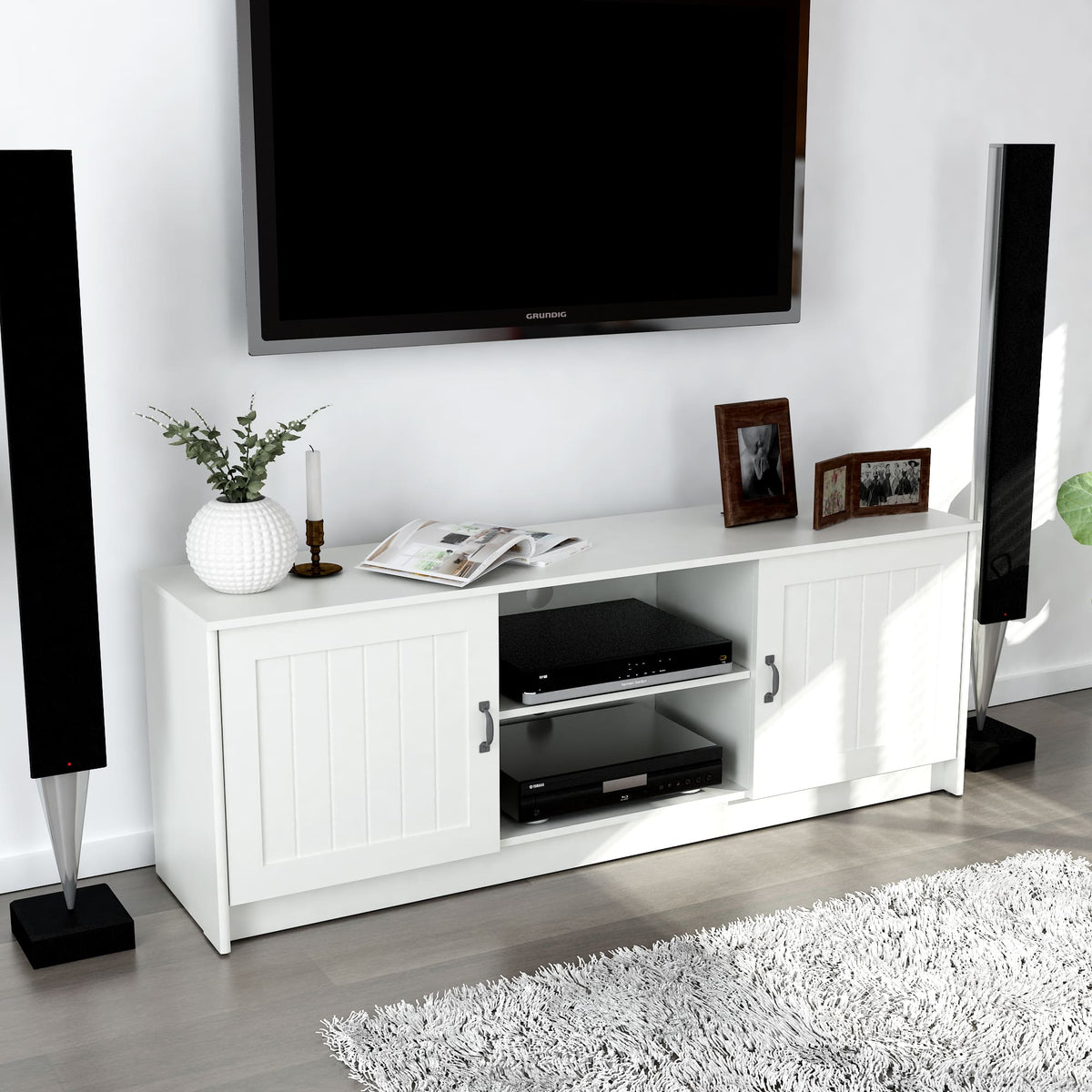Ashley 63" TV Stand - The Charming Bench Company