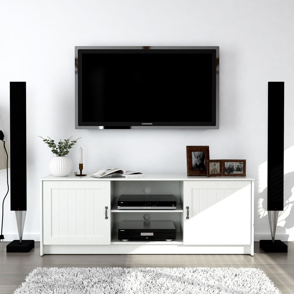 Ashley 63" TV Stand - The Charming Bench Company