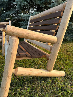 ThermaFusion Cedar Log 4 Foot Loveseat