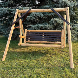 ThermaFusion Cedar Log Yard Swing