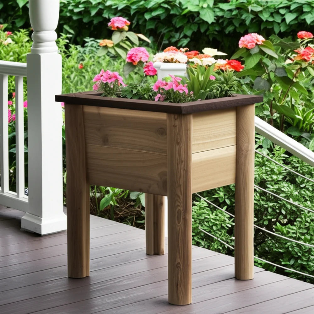 ThermaFusion Cedar Square Planter Box