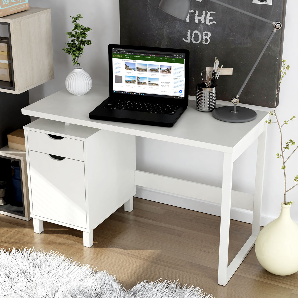 Haslev 47" Writing Desk - The Charming Bench Company