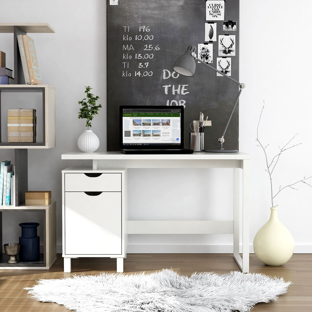 Haslev 47" Writing Desk - The Charming Bench Company