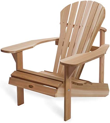 Athena Adirondack Cedar Patio Chair with Wide Arms Rest Adirondack