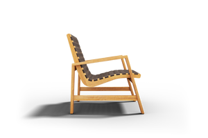 Axelle Teak Outdoor Woven Chat Armchair Outdoor Chair