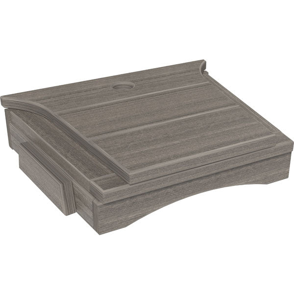 Balcony Tete-a-Tete Table Tete A Tete Coastal Gray