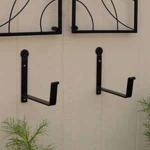 Bloom Box Garden Growing Kit, Medium Green with Wall Brackets Flower Box Brackets