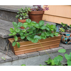 Bloom Box Garden Growing Kit, Small Copper by Achla Designs Flower Box Brackets